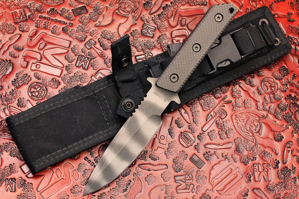 MT mod 10 (Tiger-Striped) – Mick Strider Custom Knives