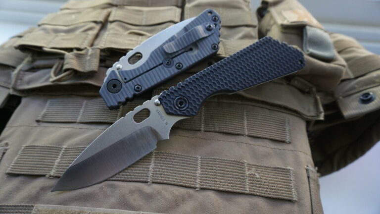 strider knives smf gg black tactical folding knife