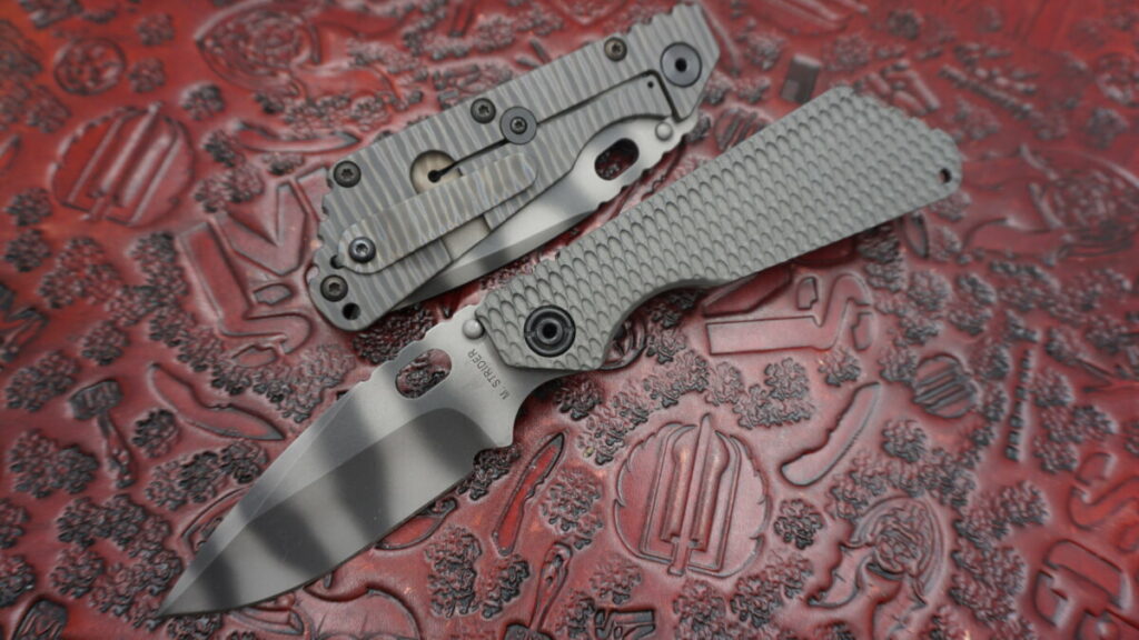 SMF Grey GG hybrid ( Tiger Stripe ) – Mick Strider Custom Knives