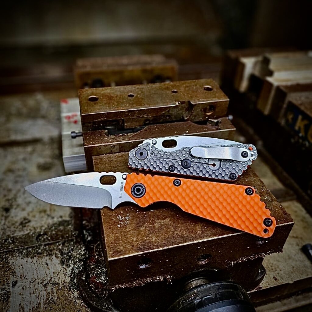 SnG DGG (Ti / G10 Orange) SW – Mick Strider Custom Knives